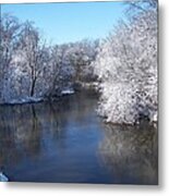 Winter Reflections Metal Print