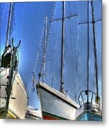 Winter Shipyard Metal Print