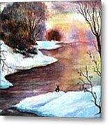 Winter Sunrise Metal Print