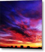 Winter Sunset Metal Print