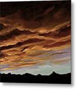 Winter Sunset Metal Print