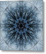 Winter Tree Mandala 2 Metal Print