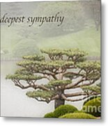 With Deepest Sympathy Metal Print