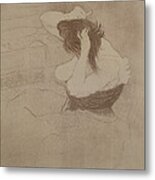 Woman Combing Her Hair, From Elles, 1896 Metal Print