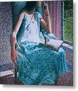 Woman Reading Metal Print