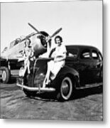 Women, Lincolns And Airplanes Metal Print