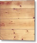 Wooden Floor Metal Print