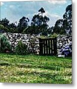 Wooden Gate Metal Print