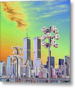 World Trade Center From Nj Terminal Metal Print