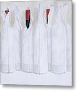 Wrapped Bottles 3 2003 Metal Print