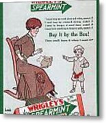 Wrigley's Gum Poster Metal Print