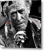 Writer Charles Bukowski  On Tv Show Apostrophes In September 1978-2013 Metal Print