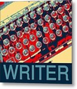 Writer Metal Print