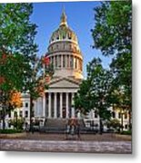 Wv Capitol As Dusk Metal Print