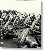 Wwii Corsairs Of The Uss Bunker Hill Metal Print