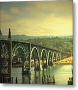 Yaquina Bay Bridge Or Metal Print