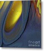 Yellow Depths Metal Print