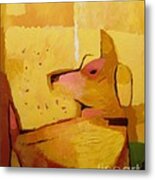 Yellow Dog Metal Print