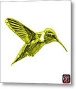 Yellow Hummingbird - 2054 F S Metal Print