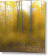 Yellow Leaves Metal Print