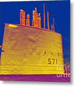 Yellowed Submarine Metal Print