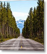 Yellowstone Open Road Metal Print