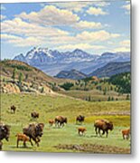 Yellowstone Spring Metal Print