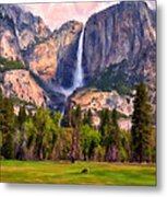Yosemite Falls Metal Print