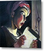 Young Boy Singing Metal Print