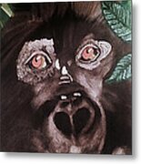 Young Gorilla Metal Print