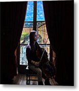 Young Musician Impression # 2 Metal Print