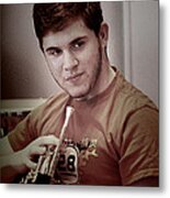Young Musician Impression # 31 Metal Print