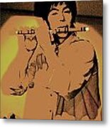 Young Musician Metal Print