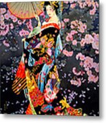 Yozakura Metal Print