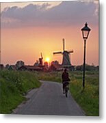 Zaanse Schans Windmills Metal Print