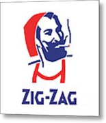 Zig Zag Metal Print