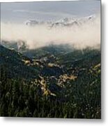 September Snowcaps In Upper Red River Valley Metal Print