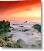 California Beach Sunset #1 Metal Print