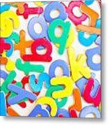 Colorful Letters #1 Metal Print