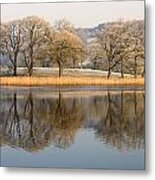 Cumbria, England Lake Scenic With #1 Metal Print