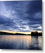 Dramatic Sunset At Lake 2 Metal Print