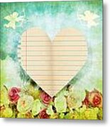 Greeting Card Valentine Day #1 Metal Print