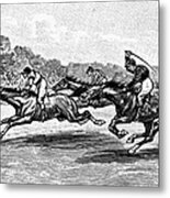 Horse Racing, 1900 #1 Metal Print