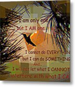 I Am One #1 Metal Print