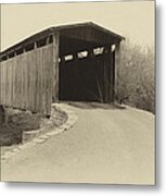 Johnson Creek Covered Bridge #1 Metal Print