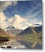 Mountains And Lake At Lake District #1 Metal Print