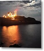 Nubble Lighthouse In York #1 Metal Print