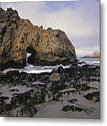 Sea Arch At Pfeiffer Beach Big Sur #1 Metal Print