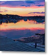 Sunset Bass Harbor Maine #1 Metal Print