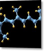 Vitamin A (retinoic Acid) Molecule #1 Metal Print